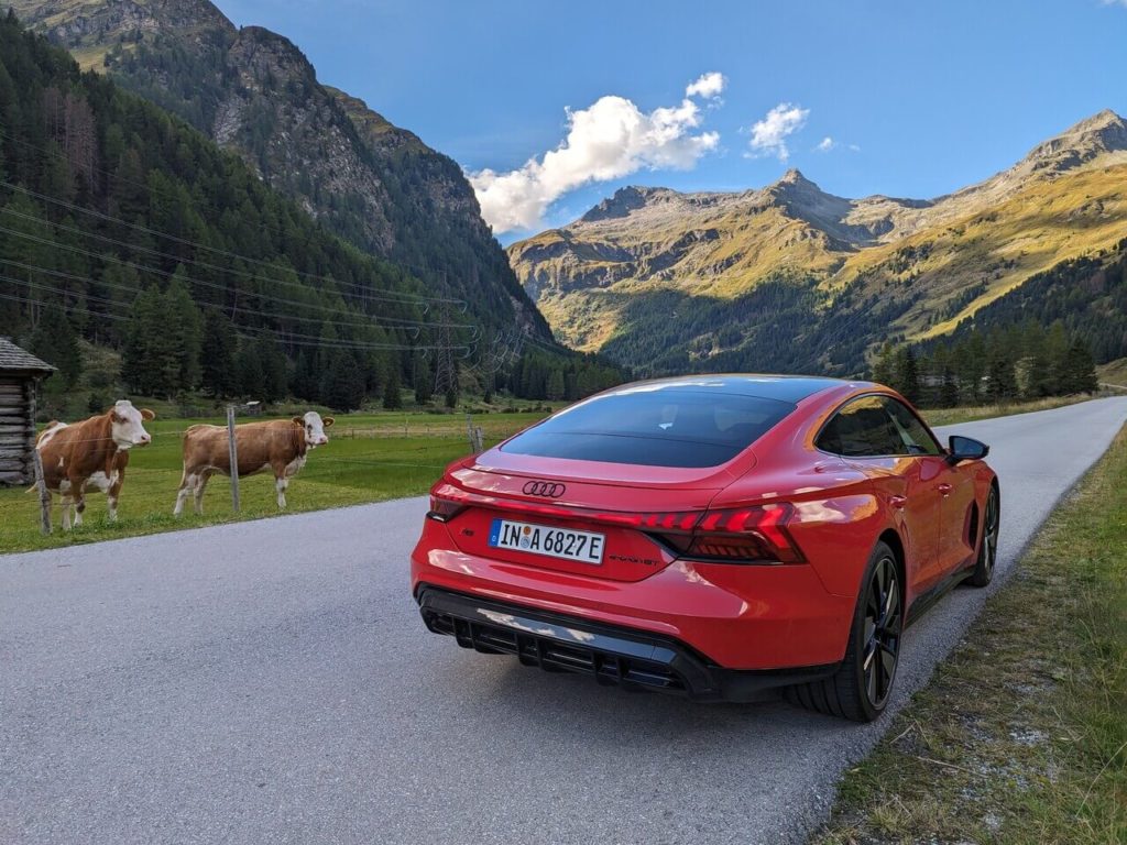 Audi RS e-tron GT auf de Felbertauernstraße